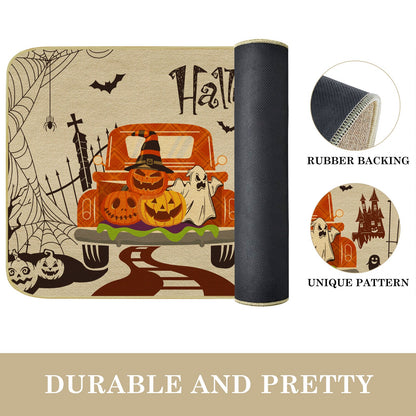 Halloween Pumpkin Car Doormat