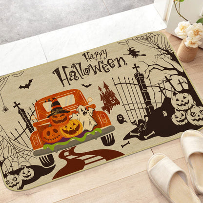 Halloween Pumpkin Car Doormat