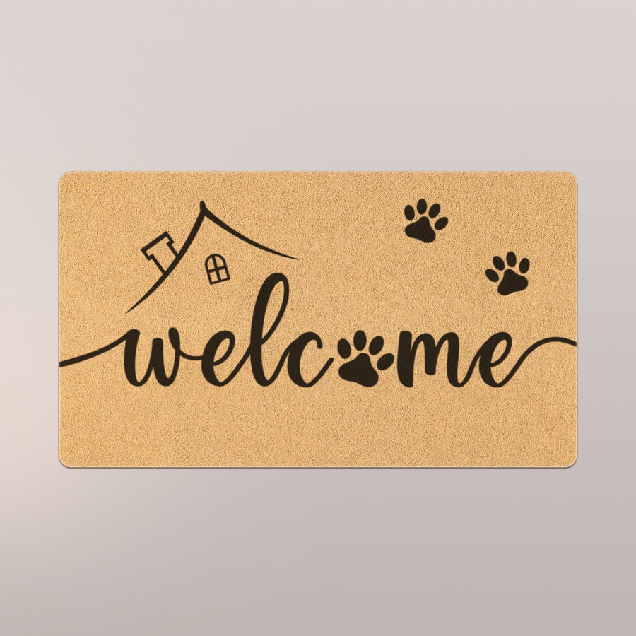 Funny Paw Welcome Mat, Cute PVC Door Mat