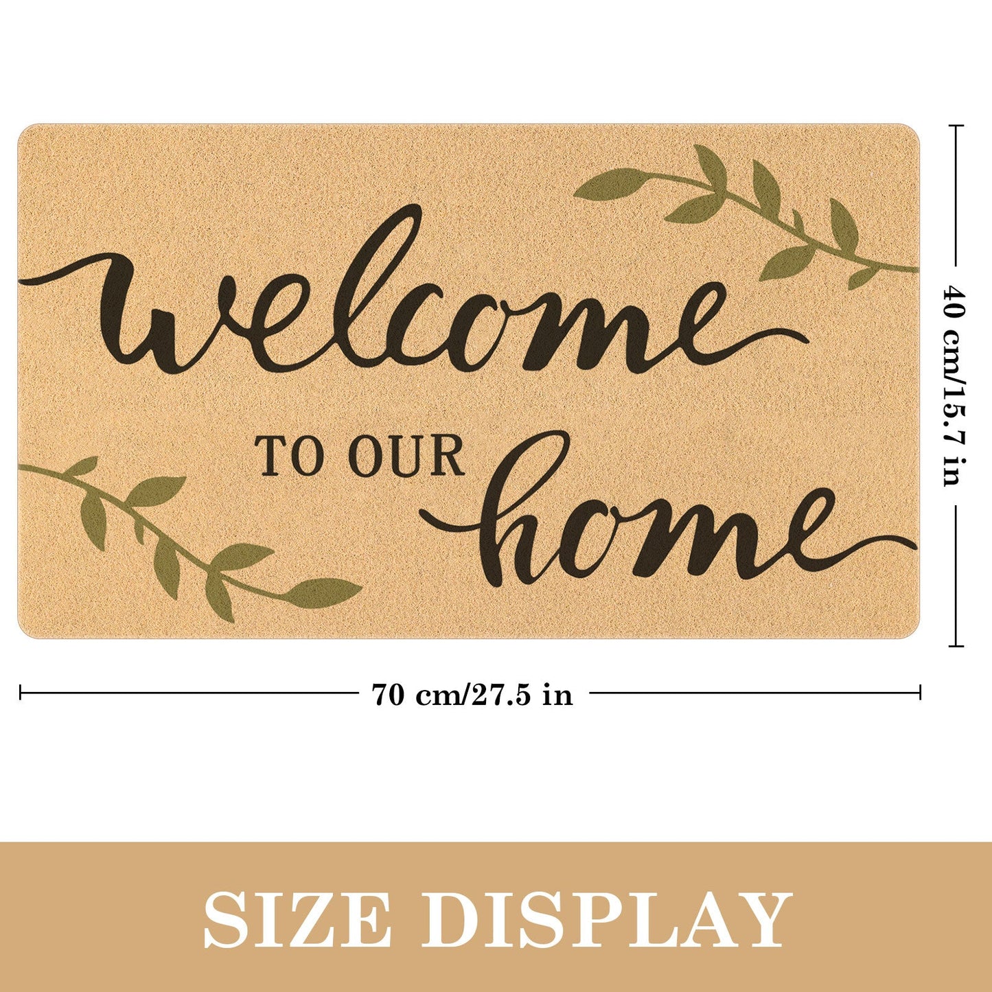 Feblilac Hello Gorgeous White Ground Door mat, Quotation Welcome Doorm –  Feblilac® Mat