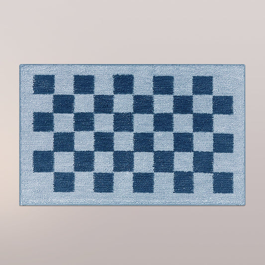 Checkerboard Bathroom Rug Mat