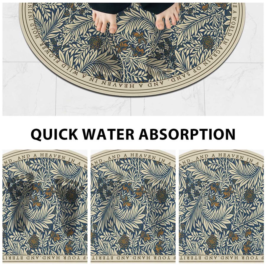 Retro Flower Bath Rugs Set - view 3