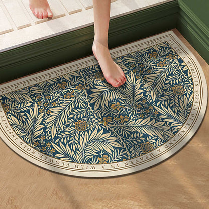 Retro Flower Bath Rugs Set