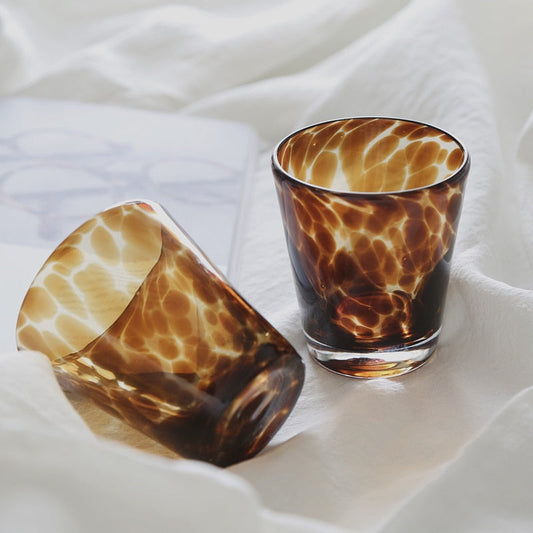 Tortoiseshell Glass Cup