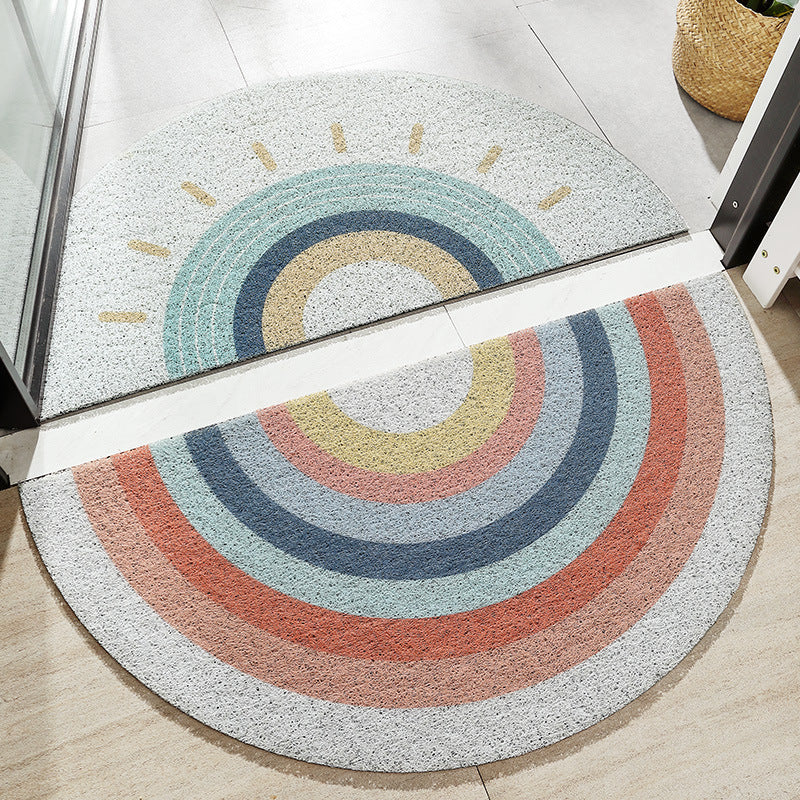 Half-circle Rainbow Entrance Mat