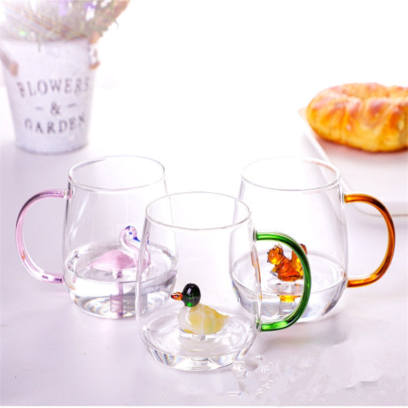 Glass Animal Miniature Mug