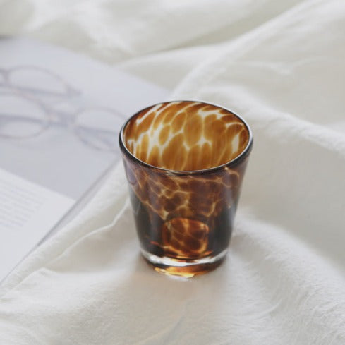 Tortoiseshell Glass Cup