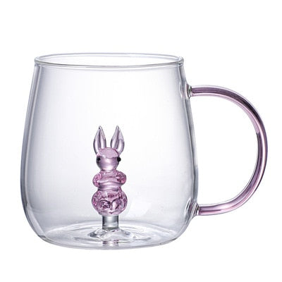 Glass Animal Miniature Mug