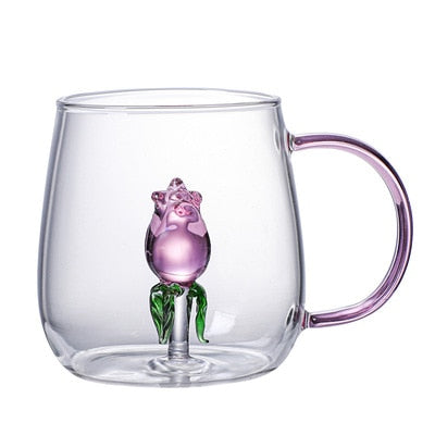 Glass Animal Miniature Mug