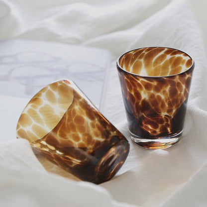 Tortoiseshell Glass Cup