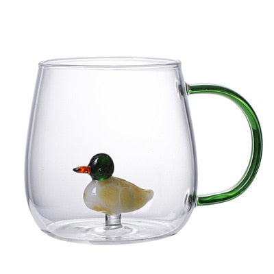 Glass Animal Miniature Mug