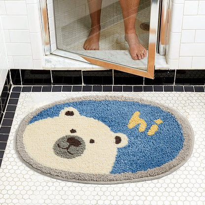 Cute Polar Bear Bathroom Mat, Hi Bath Mat - Feblilac® Mat