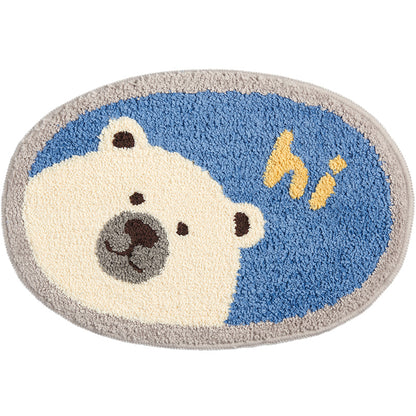 Cute Polar Bear Bathroom Mat, Hi Bath Mat - Feblilac® Mat