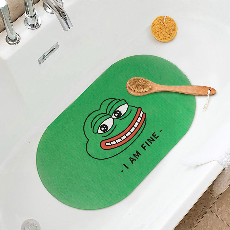 I'm Fine Frog PVC Bathroom Mat - Feblilac® Mat