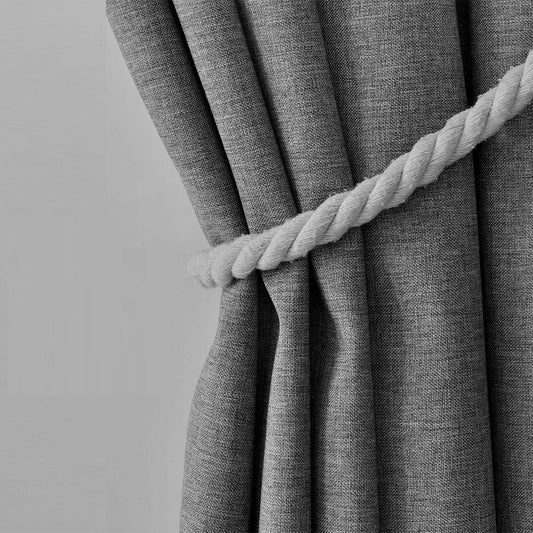 Modern Solid Grey Pink and Beige Linen texture Shower Curtain, Thick Imitation Linen Polyester Curtains, Extra Long Waterproof Curtains for Bathroom with Hooks, Multiple Sized Curtains