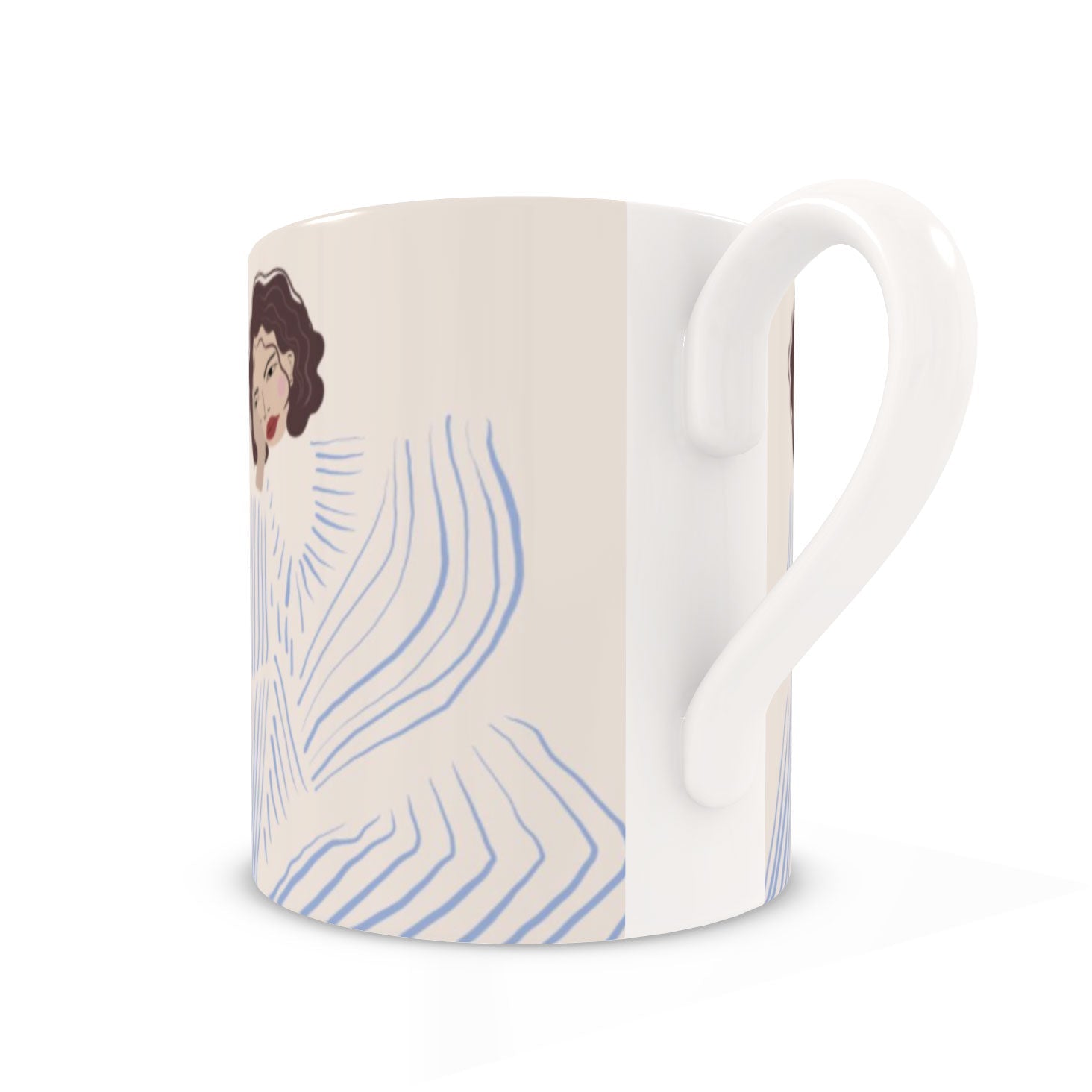 Light Blue Stripe Co-ord Mug