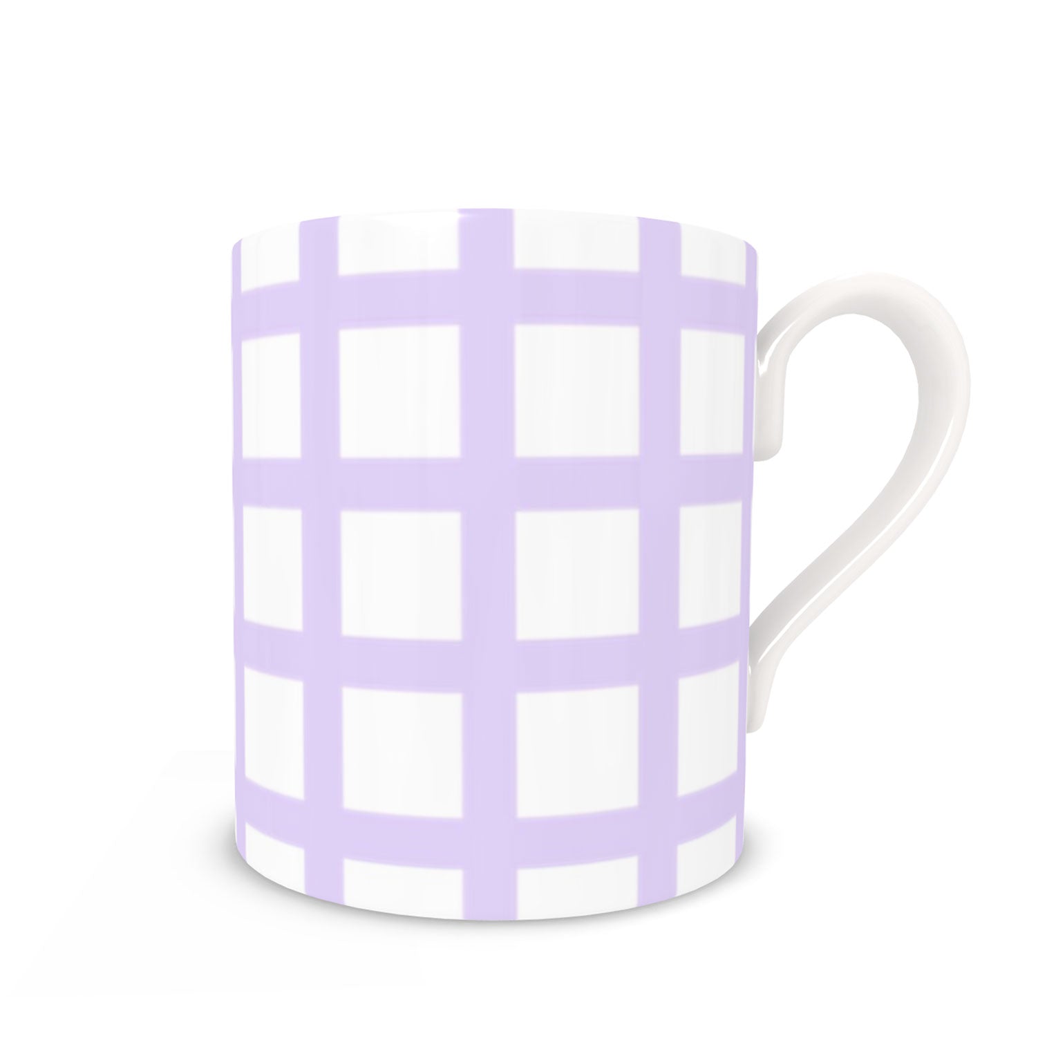 Lilac Grid Mug
