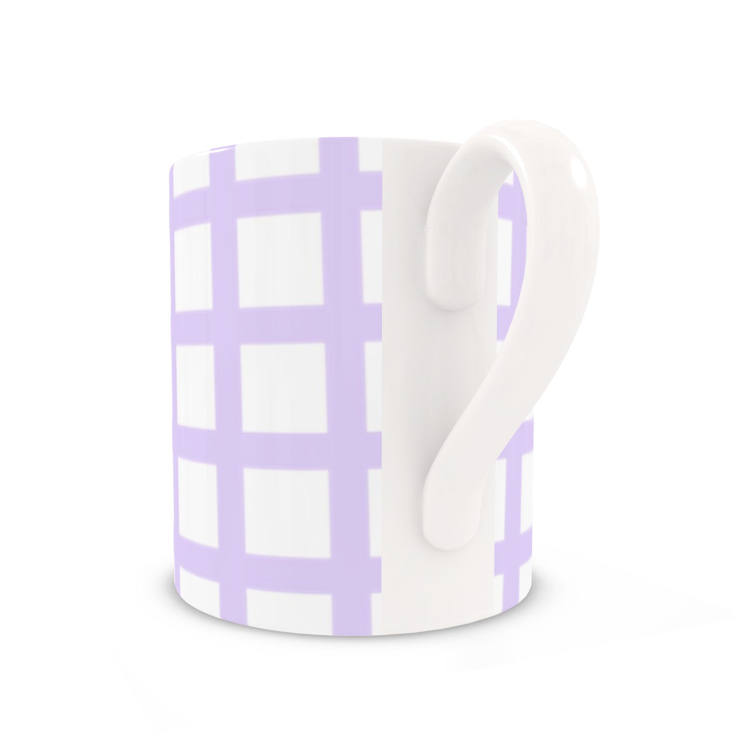 Lilac Grid Mug