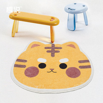 Lovely Yellow and White cat Bath Mat