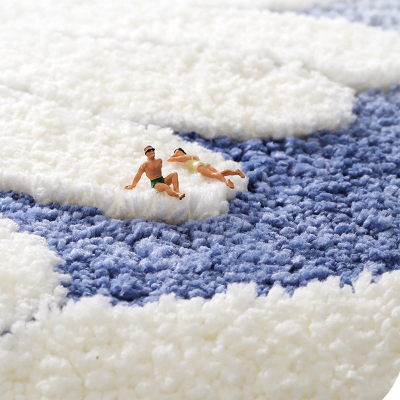 Feblilac Daisy Flower Bath Mat, Chrysanthemum Bathroom Rug - Feblilac® Mat