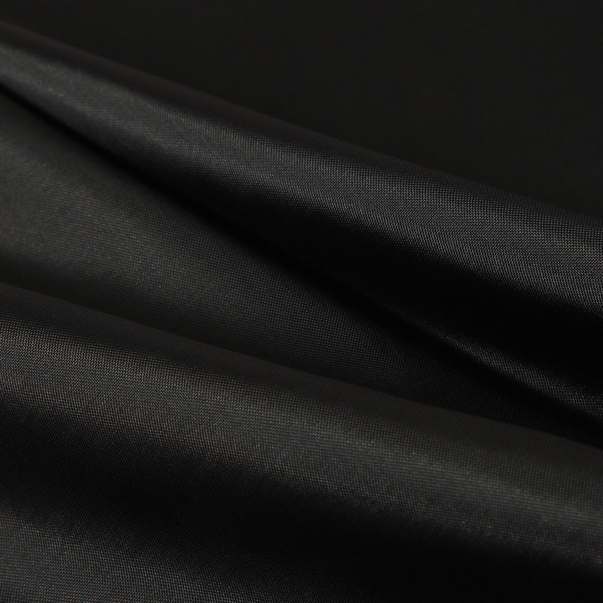 Modern Solid Black Shower Curtain with or without hooks, Thick Pure Color Shower Curtain For Bathroom, Waterpr - view 2