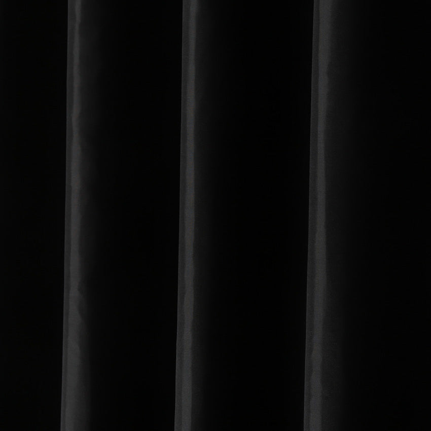 Modern Solid Black Shower Curtain with or without hooks, Thick Pure Color Shower Curtain For Bathroom, Waterpr - view 4