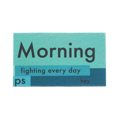 Morning Blue and Green Doormat - Feblilac® Mat
