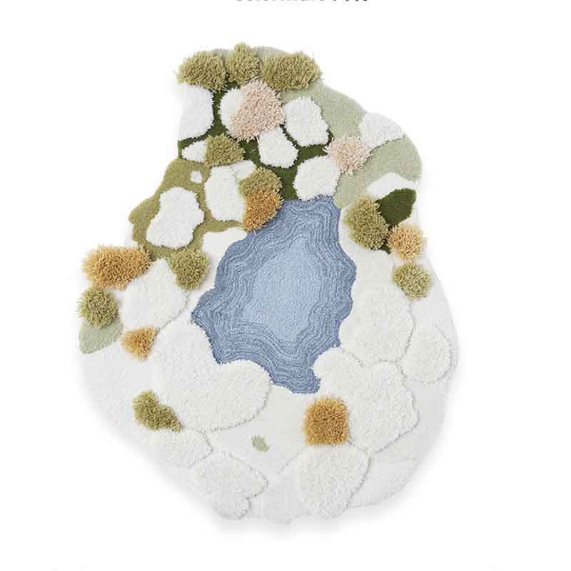Feblilac 3D Moss Snow Lake Leaves Area Mat Carpet Mom‘s Day Gift - Feblilac® Mat