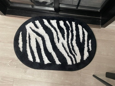 Black and White Zebra Pattern Bedroom Rug - Feblilac® Mat