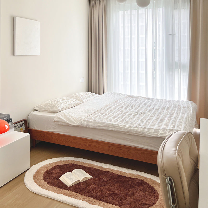 Brown Oval Runner Bedroom Mat - Feblilac® Mat