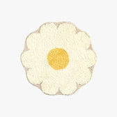 Cute Round Daisy Flower Mat for Bedroom Area Rug, Area Floral Carpet ...