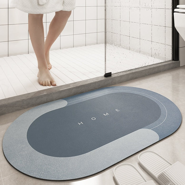 Oval Diatomaceous Earth Bathroom Mat - Feblilac® Mat