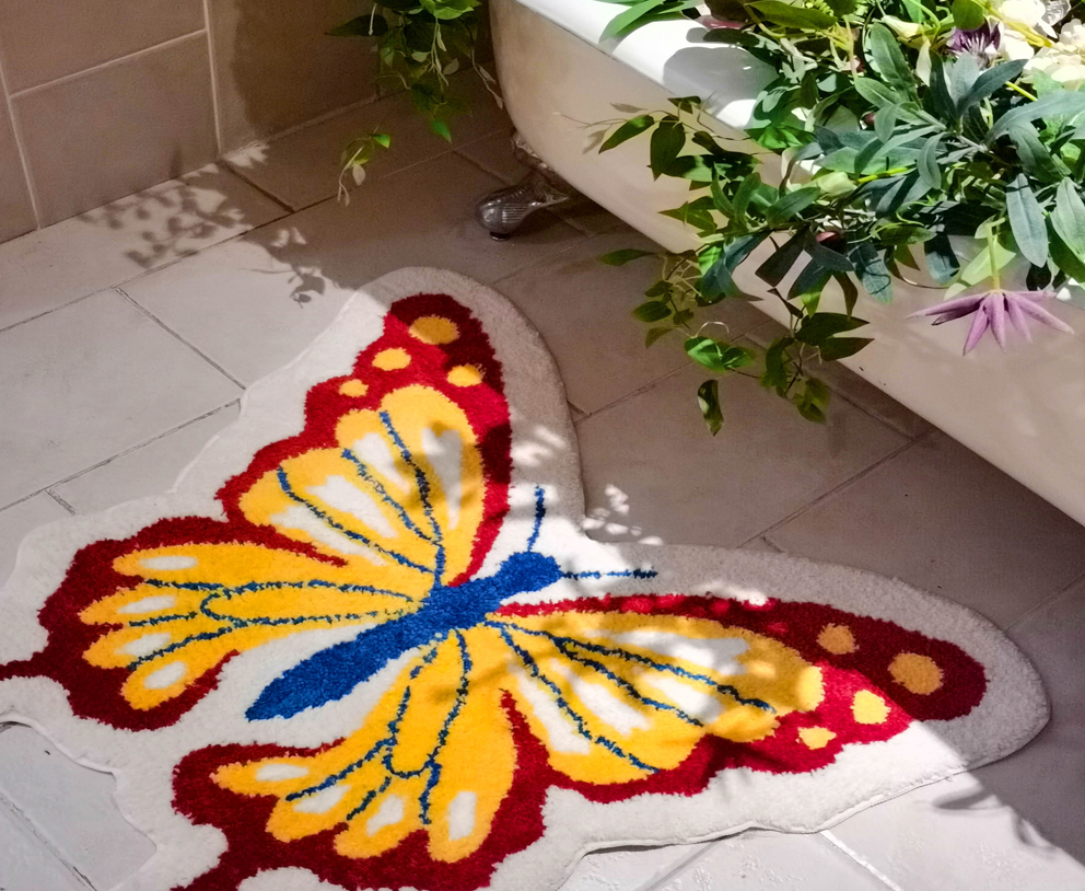 Butterfly Mat for Bathroom - Feblilac® Mat