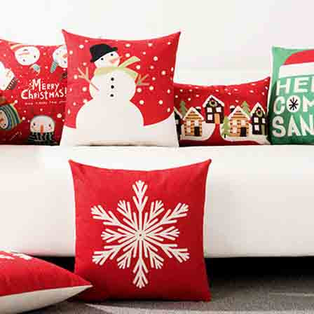 Christmas Pillow Cover, Throw Pillows Decor, Christmas Decorations 17.7"x17.7" - Feblilac® Mat