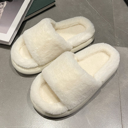 Fluffy Indoor Outdoor Mules, Cute Slippers