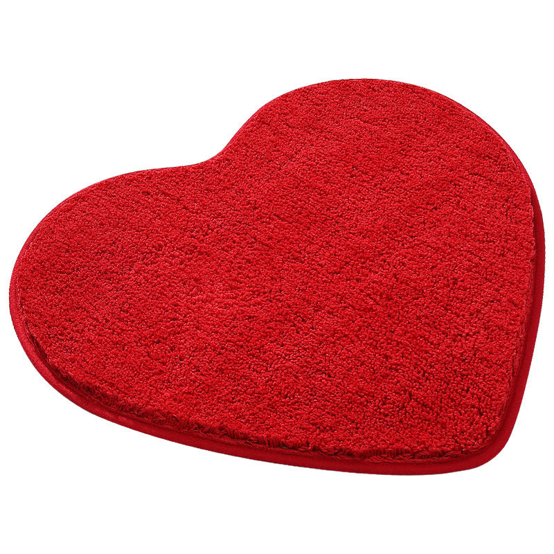 Heart-Shape Bath Mat, Love Mat for Bathroom, Multiple Colors