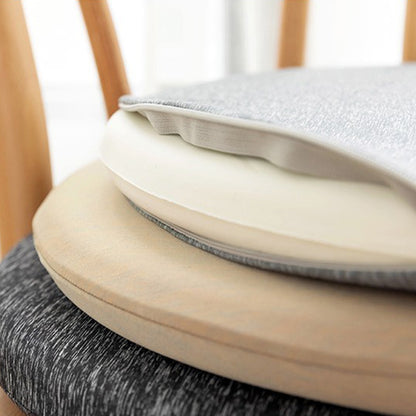 Round Memory Foam Cushion, Solid Color
