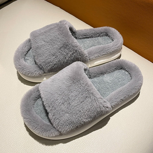 Fluffy Indoor Outdoor Mules, Cute Slippers
