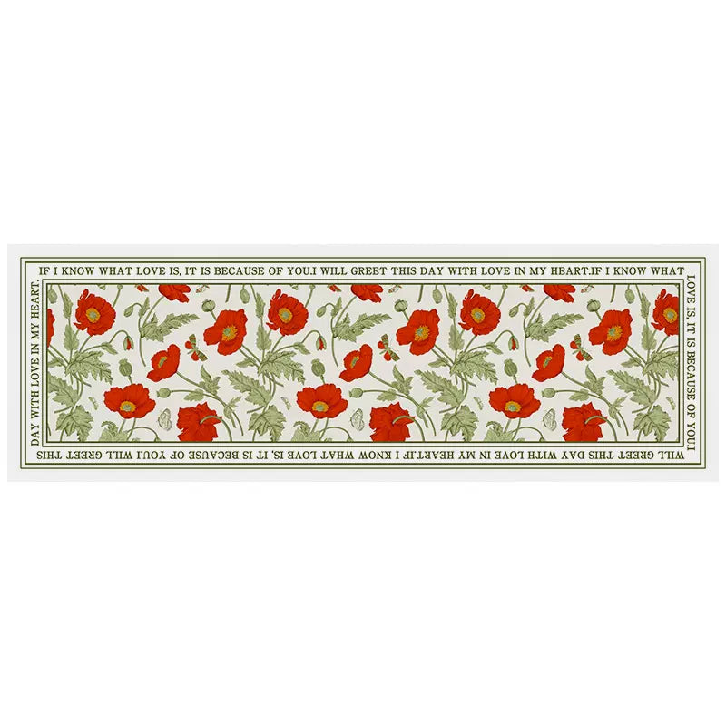 Feblilac Red PVC Leather Kitchen Mat - Feblilac® Mat