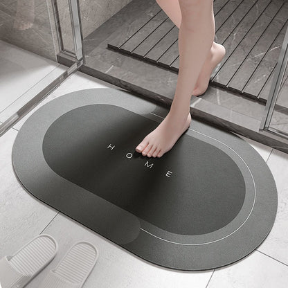 Oval Diatomaceous Earth Bathroom Mat - Feblilac® Mat