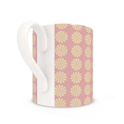 Pink Candy Swirl Dots Mug