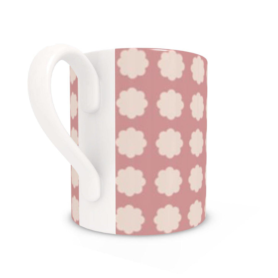 Pink Flower Dots Mug - view 3