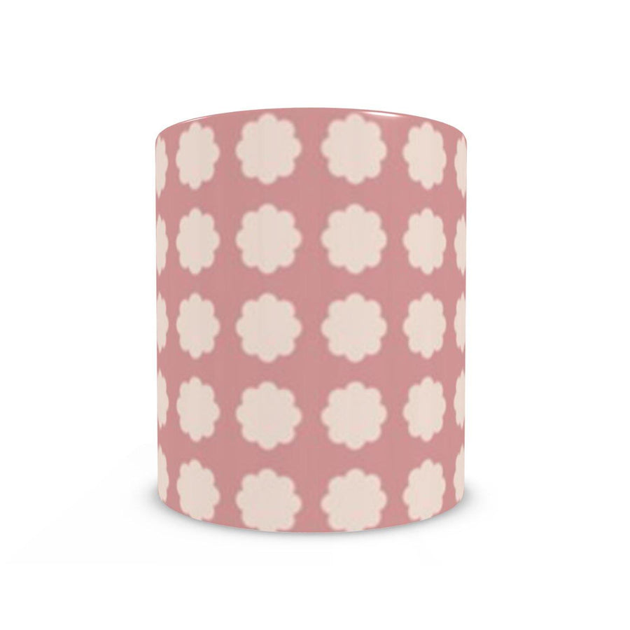 Pink Flower Dots Mug - view 2