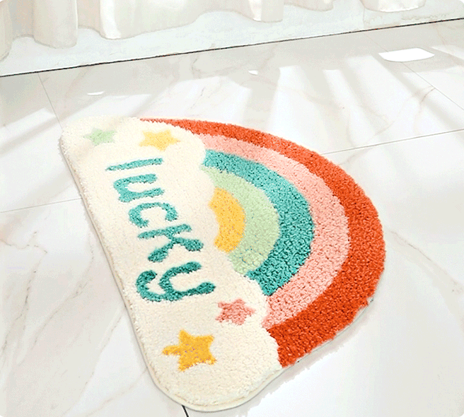 Feblilac Semicircle Rainbow Bath Mat - Feblilac® Mat
