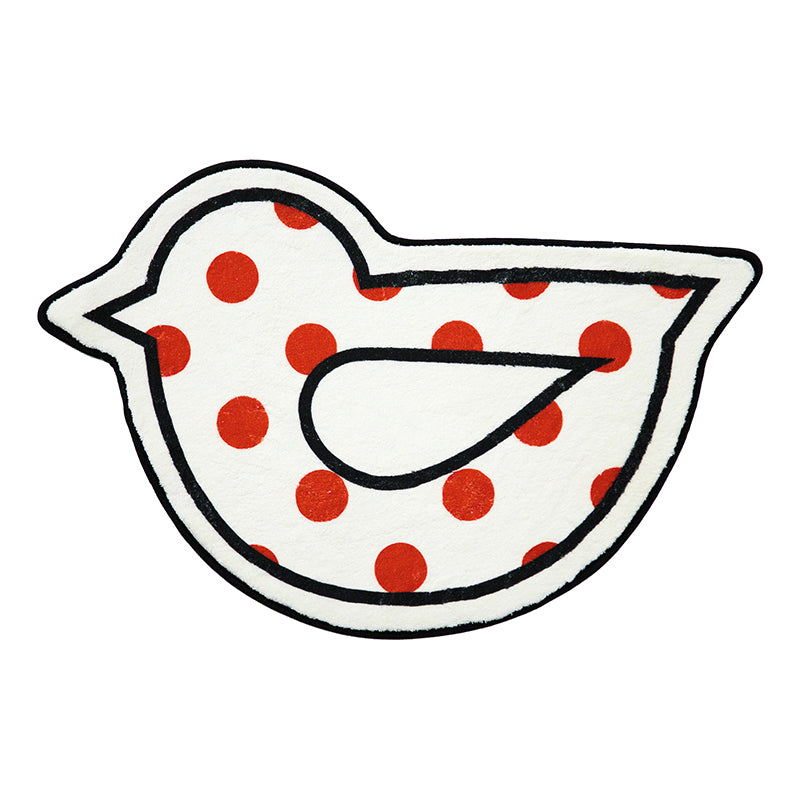 Red Dot Bird Bath Mat - Feblilac® Mat