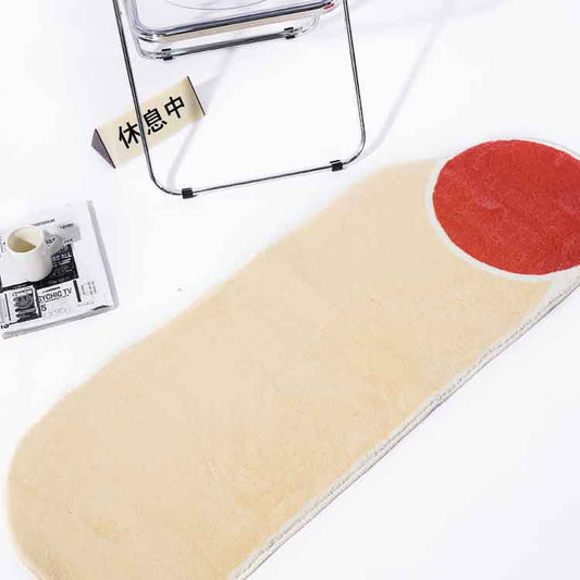 Red Sun Cream Bedroom Mat - Feblilac® Mat