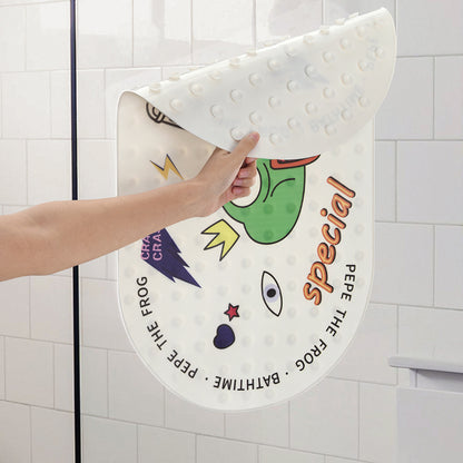 Round Smile Frog PVC Bathroom Mat - Feblilac® Mat