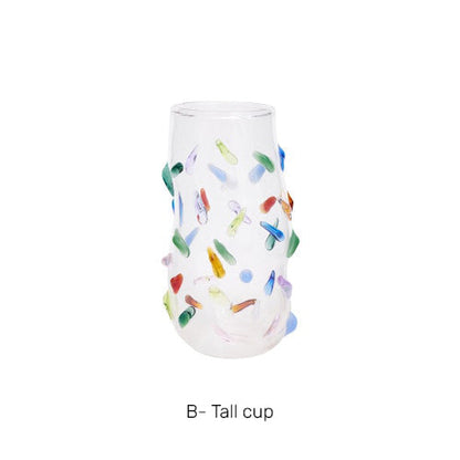 Wavy Candy Glass Cup