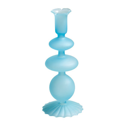 Opaque Glass Candle Holder - Mermaid