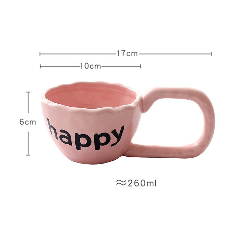 Happy Wide Mug